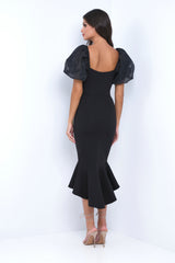 Diana Midi Dress - Black