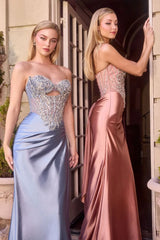 Davis Gown - Crystal Bodice Corset Dress