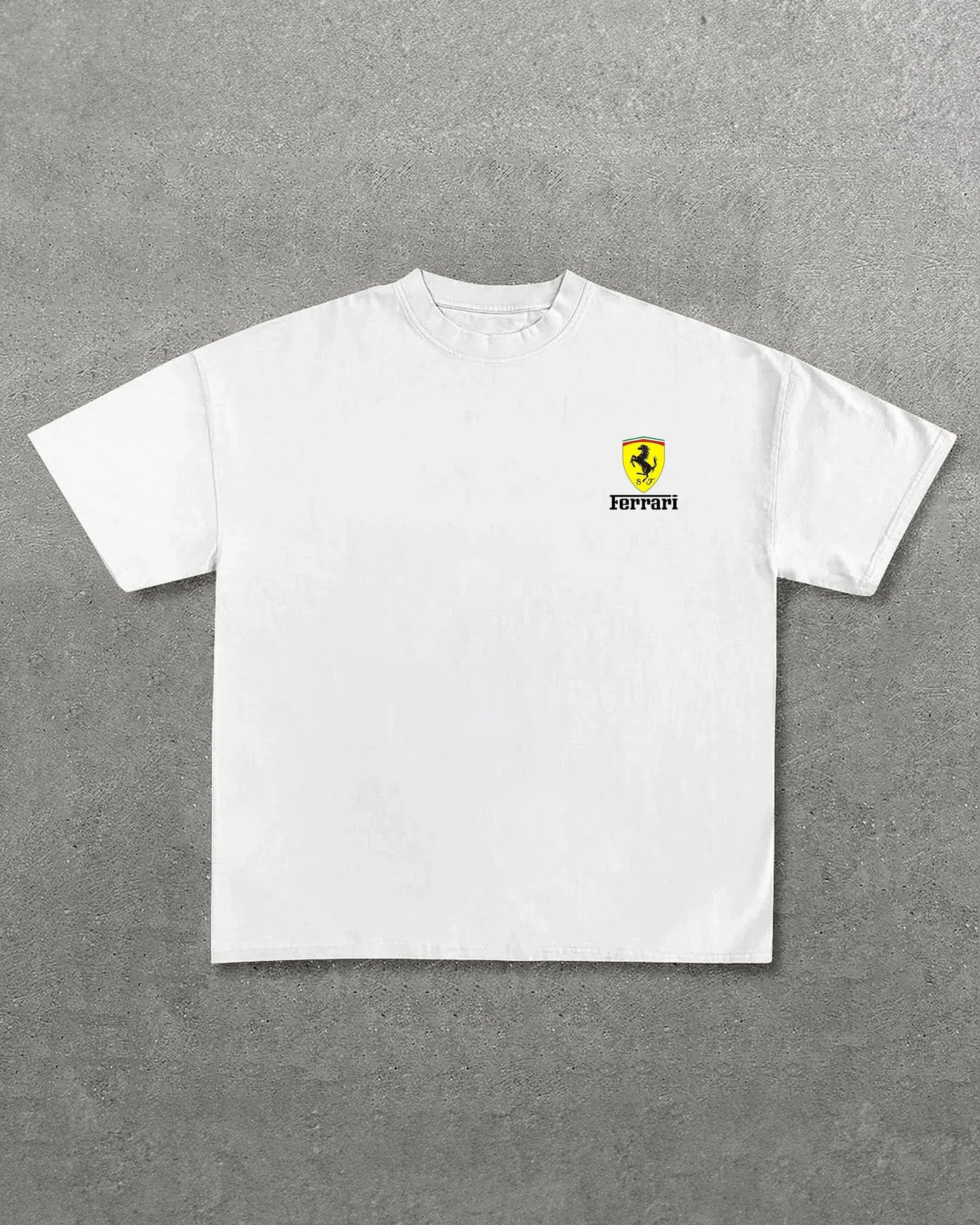 Scuderia Ferrari Printed Oversized Unisex T-shirts