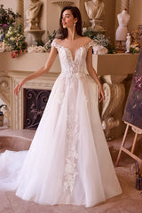 WL038 - Cap Sleeve Bridal Ball Gown - Andrea & Leo