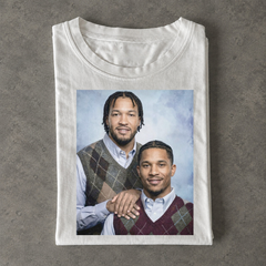JALEN BRUNSON & Joshua Aaron Hart – White Streetwear Graphic T-Shirt