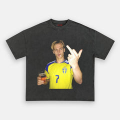 Sweden Football Style Tee 5