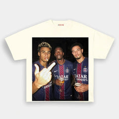 Désiré Doué&Ousmane Dembélé&Warren Zaïre-Emery 2026 Tee 1
