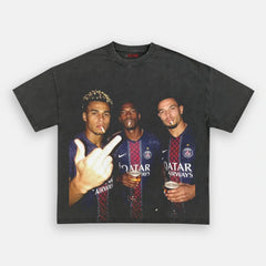 Désiré Doué&Ousmane Dembélé&Warren Zaïre-Emery 2026 Tee 1