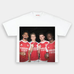 William Saliba & Martin Odegaard & Declan Rice & Bukayo Saka Tee 3.0