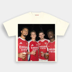 William Saliba & Martin Odegaard & Declan Rice & Bukayo Saka Tee