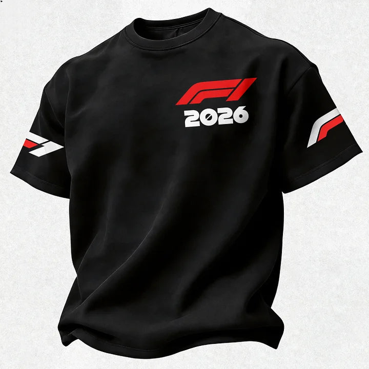 F1 2026 Calendar Printed Oversized Unisex T-shirt