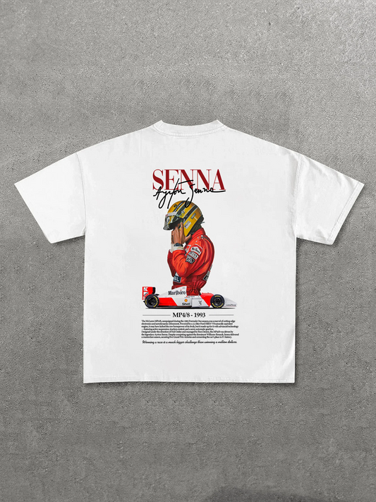 Ferrari Formula 1 Ayrton Senna Printed Unisex Oversized T-shirt