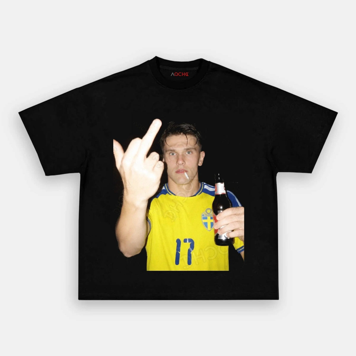 Sweden Football Style Tee 10