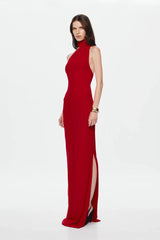 Misha Nicolette Jersey Maxi Dress - Cherry