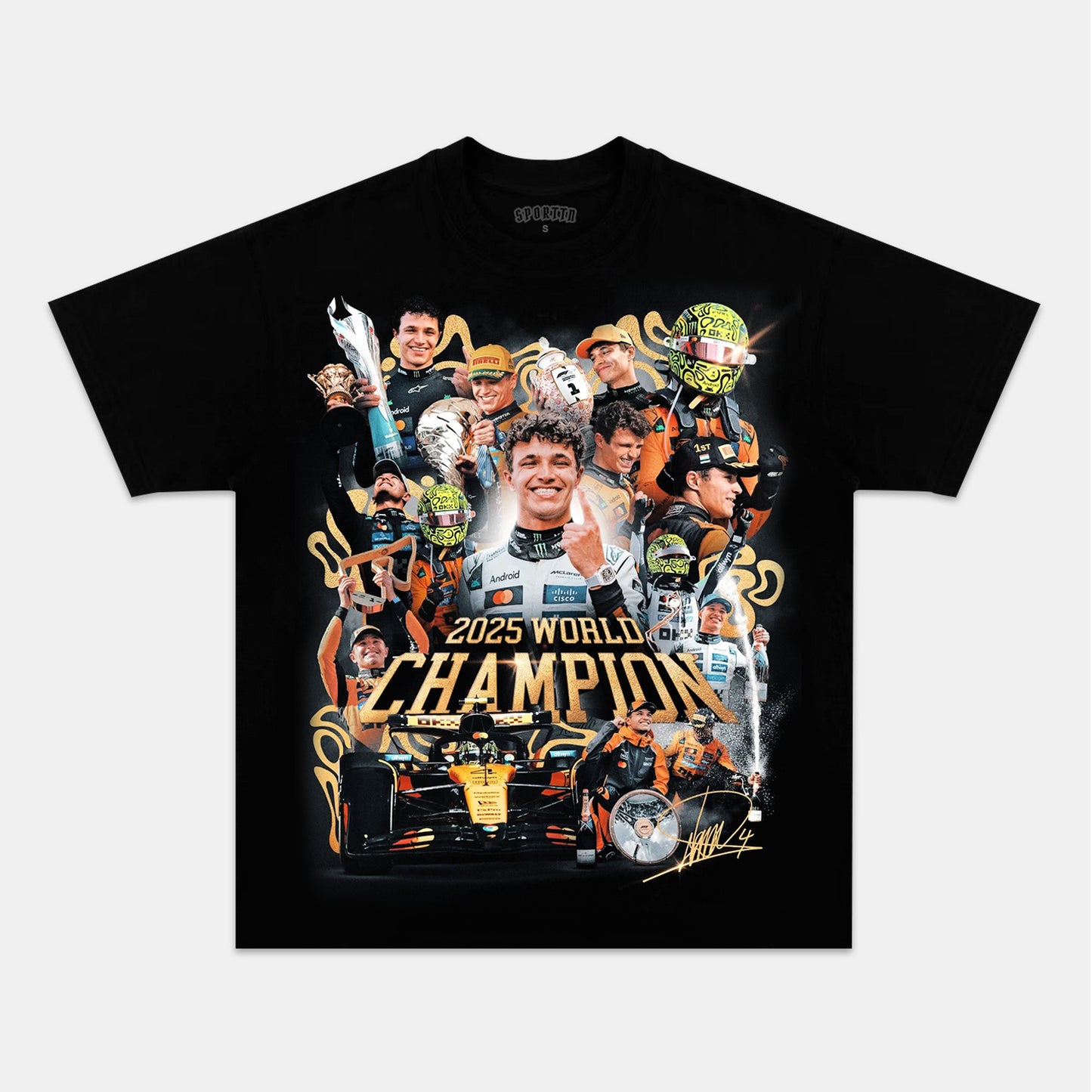 LANDO NORRIS 2025 WORLD CHAMPION V2 TEE