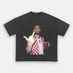 Croatia Football Style Tee