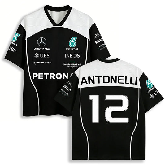 2026 Mercedes F1 Kimi Antonelli 12 Mesh Jersey