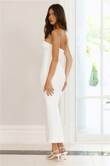Serenade Of Love Strapless Maxi Dress White
