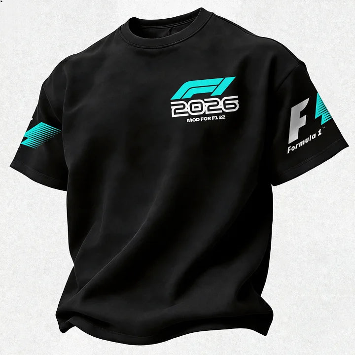 F1 2026 Calendar Printed Oversized Unisex T-shirt