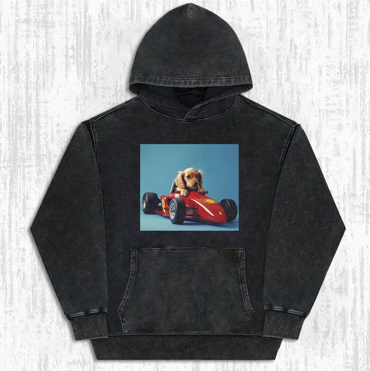 F1 Puppy Racer | Retro Fun Print Tee/Sweatshirt/Hoodie