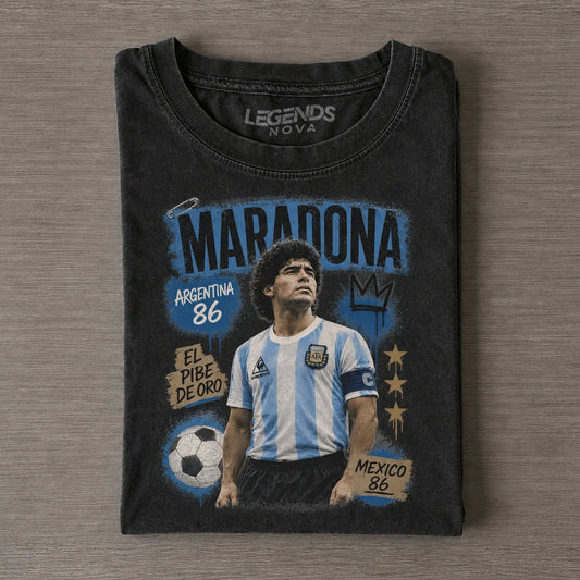 Maradona Mexico 86 Vintage T-Shirt