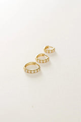 Micro Opal Hoop Earring