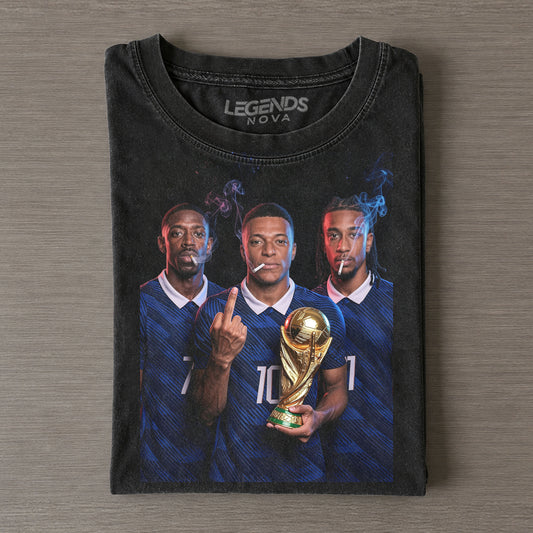 Ousmane Dembélé & Kylian Mbappé & Michael Olise France T-shirt