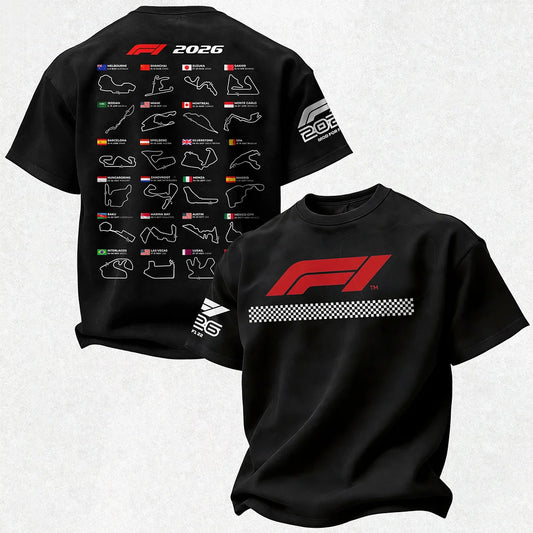 2026 F1 World Championship Printed Oversized Unisex T-shirt