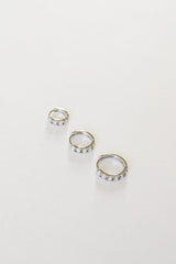 Micro Opal Hoop Earring