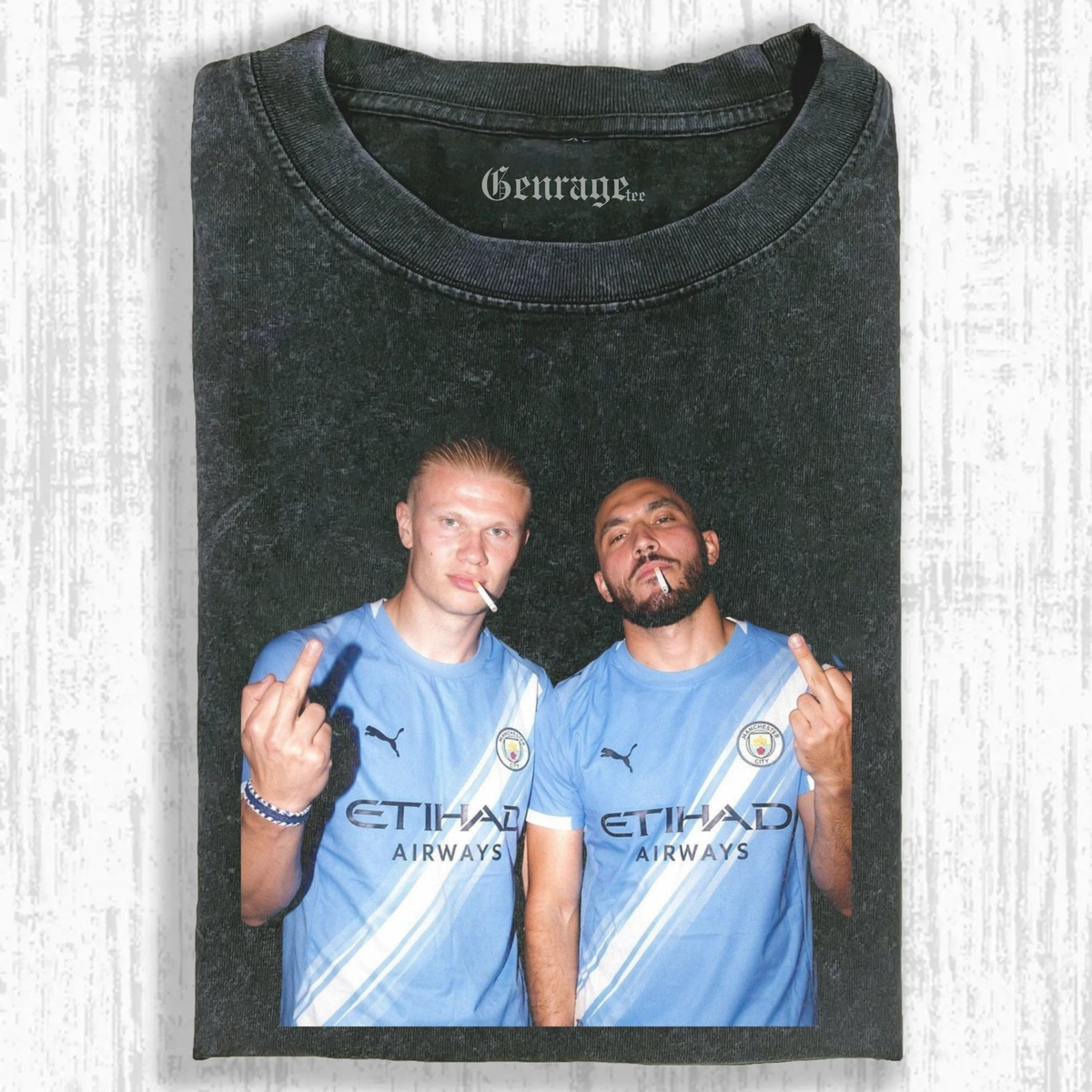 Erling Haaland & Rayan Cherki Tee