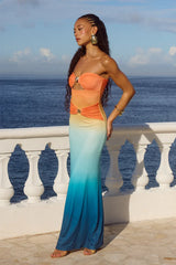 Kleo Maxi Dress - Pina Colada Ombre